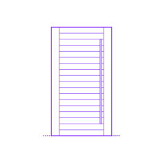 Buildings Pivot Doors Edge Slats Double Sketch Drawing Svg, Free Vectors File